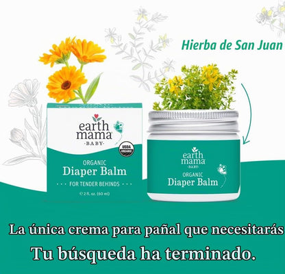 Earth Mama Bálsamo orgánico para pañales de 2 onzas | Crema de paña...