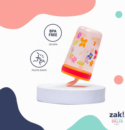 Zak Designs Ms. Rachel Kelso Vasos con pajita para niños pequeños a...