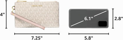 Michael Kors - Cartera de viaje con doble cremallera, de PVC