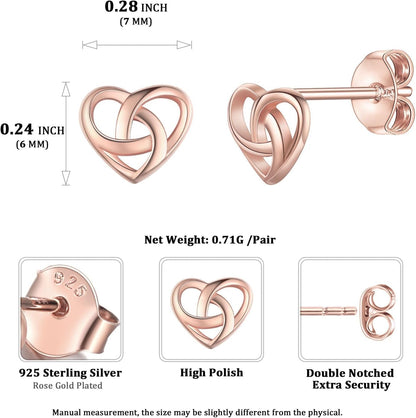 ChicSilver Pendientes celtas para mujer de plata de ley hipoalergén...
