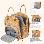 BabbleRoo Mochila para pañales - Bolsa de viaje esencial para bebé,...
