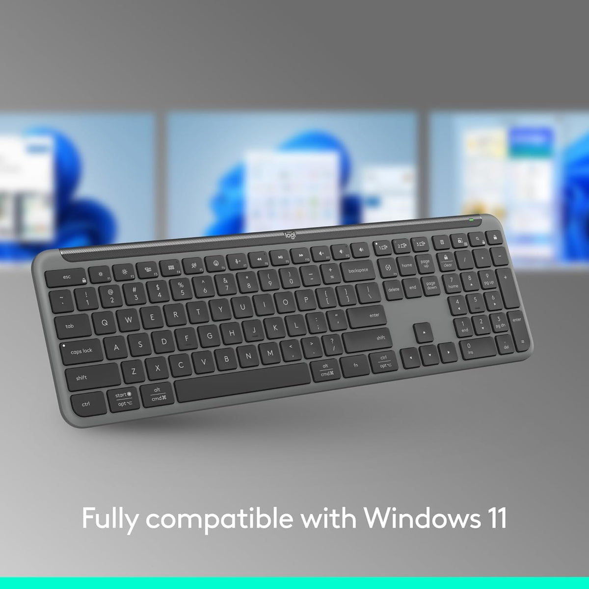 Teclado inalámbrico Logitech Signature Slim K950 con escritura sile...