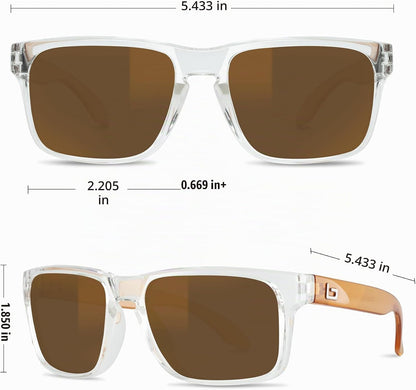 BNUS Corning Gafas de sol con lentes de vidrio para hombres y mujer...
