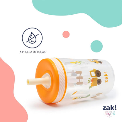 Zak Designs - Juego de vasos Baby Shark Kelso de 15 onzas, tapa de...