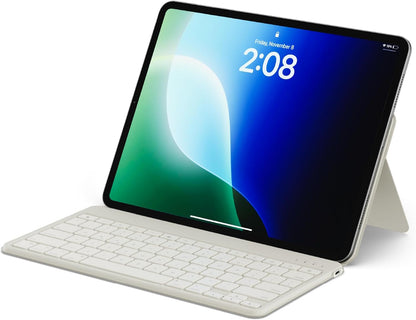 Satechi OntheGo - Teclado Bluetooth con soporte ajustable, conecta...