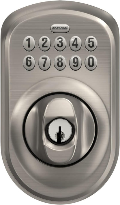 Schlage - Cerrojo de seguridad Plymouth BE365 PLY 619 con teclado,...