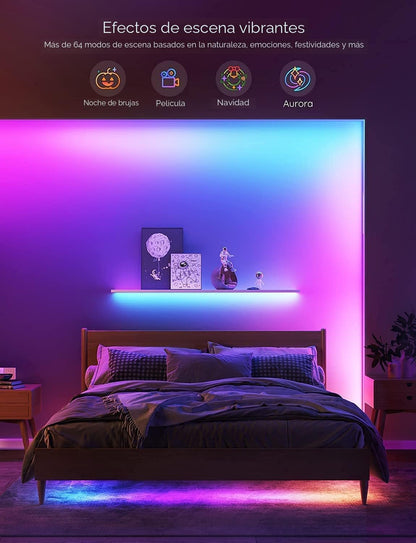 Govee Tira de luces LED RGBIC de 32.8 pies, compatible con Alexa y...
