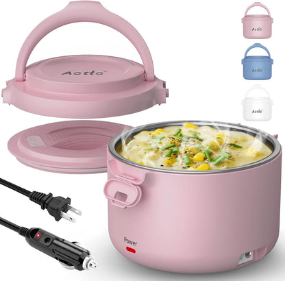 Aotto Fiambrera eléctrica, calentador portátil de alimentos de 32 o...