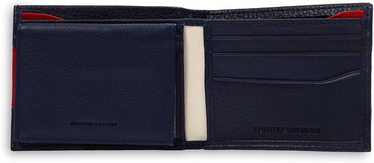 Tommy Hilfiger Cartera Passcase para hombre con ventana de identifi...