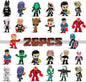 DLOCVN Mini Juguetes de Superhéroes, 26 Piezas Minifiguras Pequeñas...