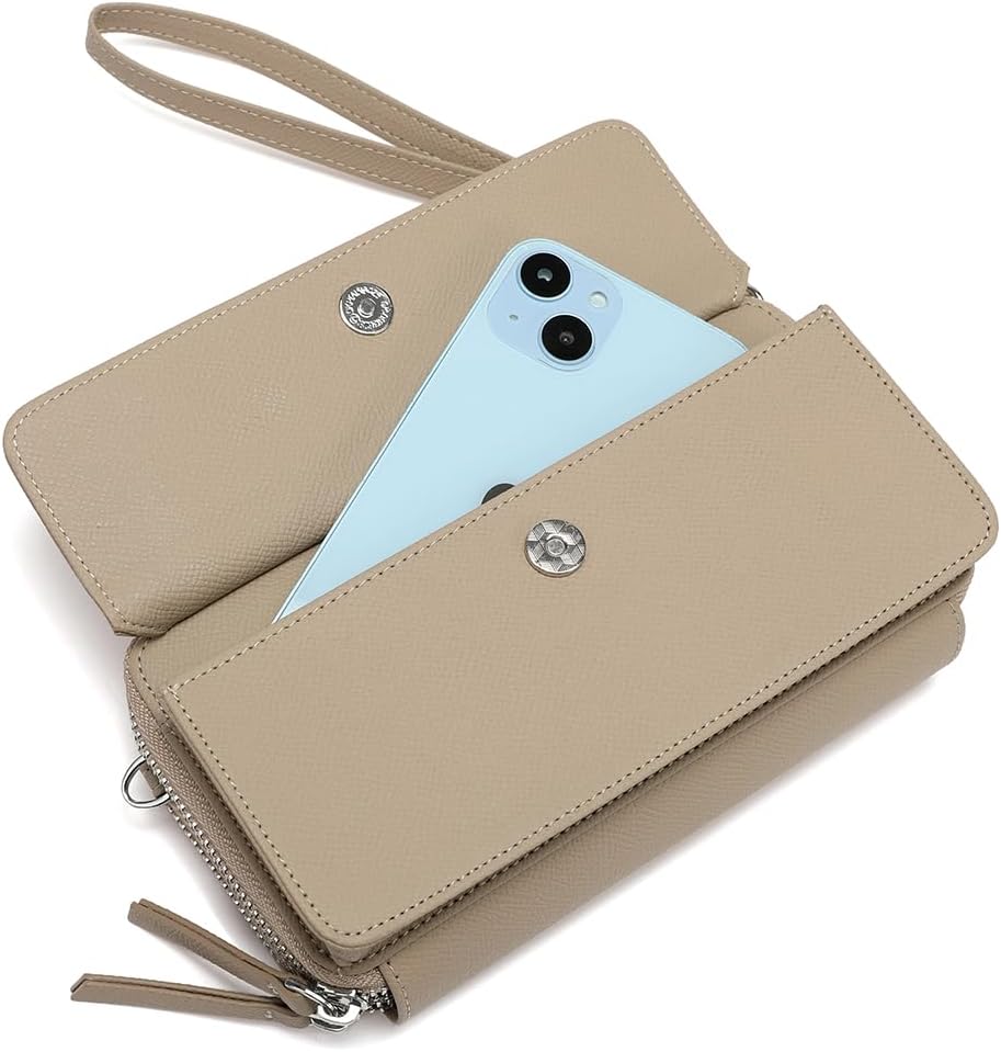 Lanyani Cartera Cruzada RFID con Correa de Muñeca y Bolsillo para T...