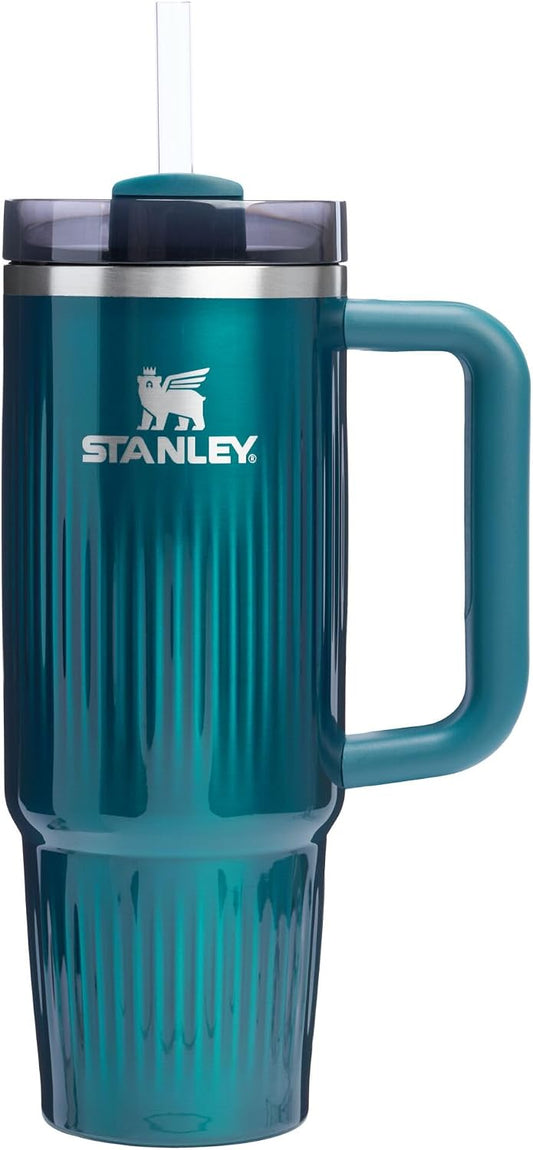 STANLEY - Vaso Quencher H2.0 con asa y pajilla, 30 onzas, tapa Flow...