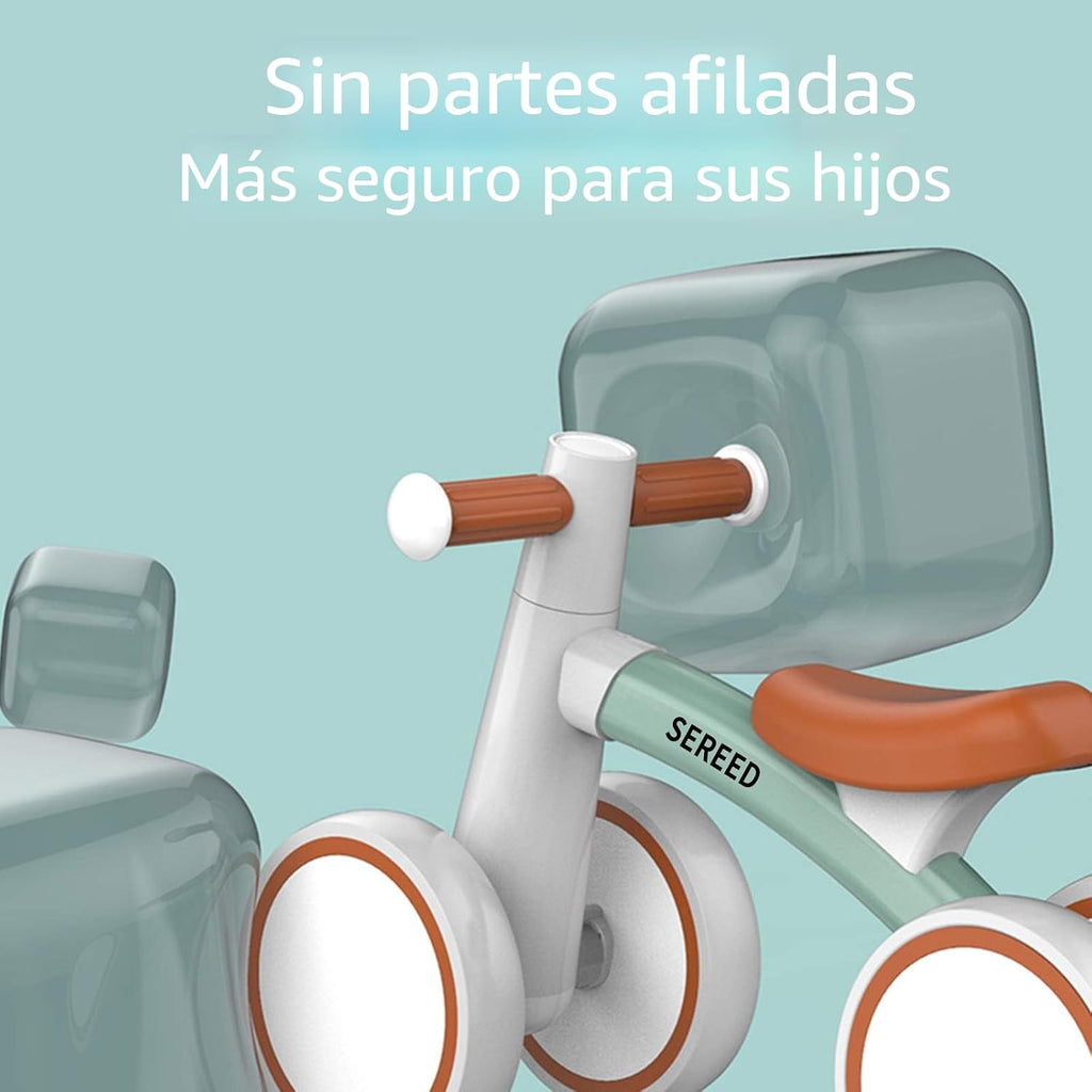 SEREED Bicicleta de equilibrio para bebés de 1 a 2 años, 4 ruedas,...