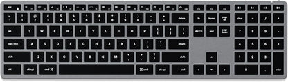 Teclado retroiluminado Bluetooth Satechi Slim X3, sincronización mu...