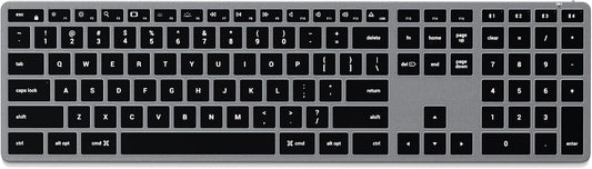Teclado retroiluminado Bluetooth Satechi Slim X3, sincronización mu...