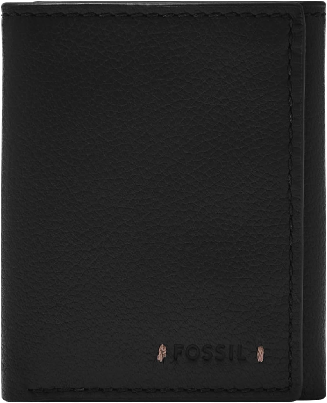 Fossil Carson - Cartera de piel triple para hombre