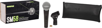Micrófono SHURE, Negro | Micrófono vocal dinámico cardioide con int...