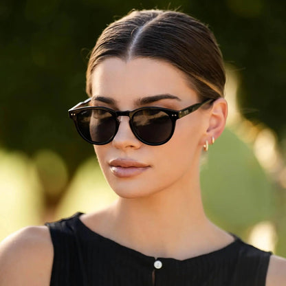 WearMe Pro Gafas de sol polarizadas redondas para mujer, protección...