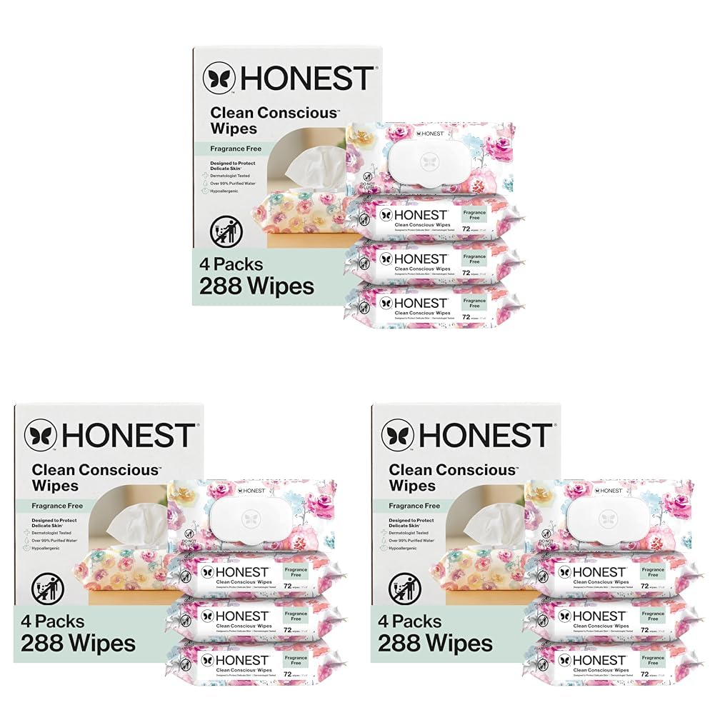 The Honest Company Toallitas hipoalergénicas multiusos para piel se...