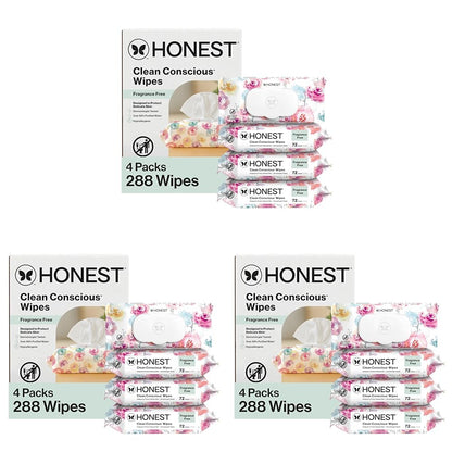 The Honest Company Toallitas hipoalergénicas multiusos para piel se...