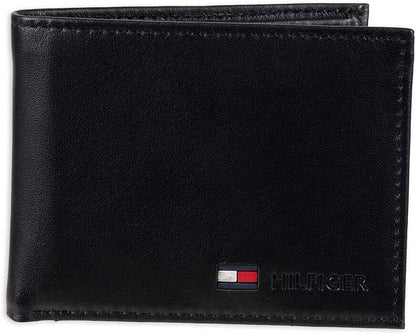Tommy Hilfiger Cartera Passcase para hombre con ventana de identifi...