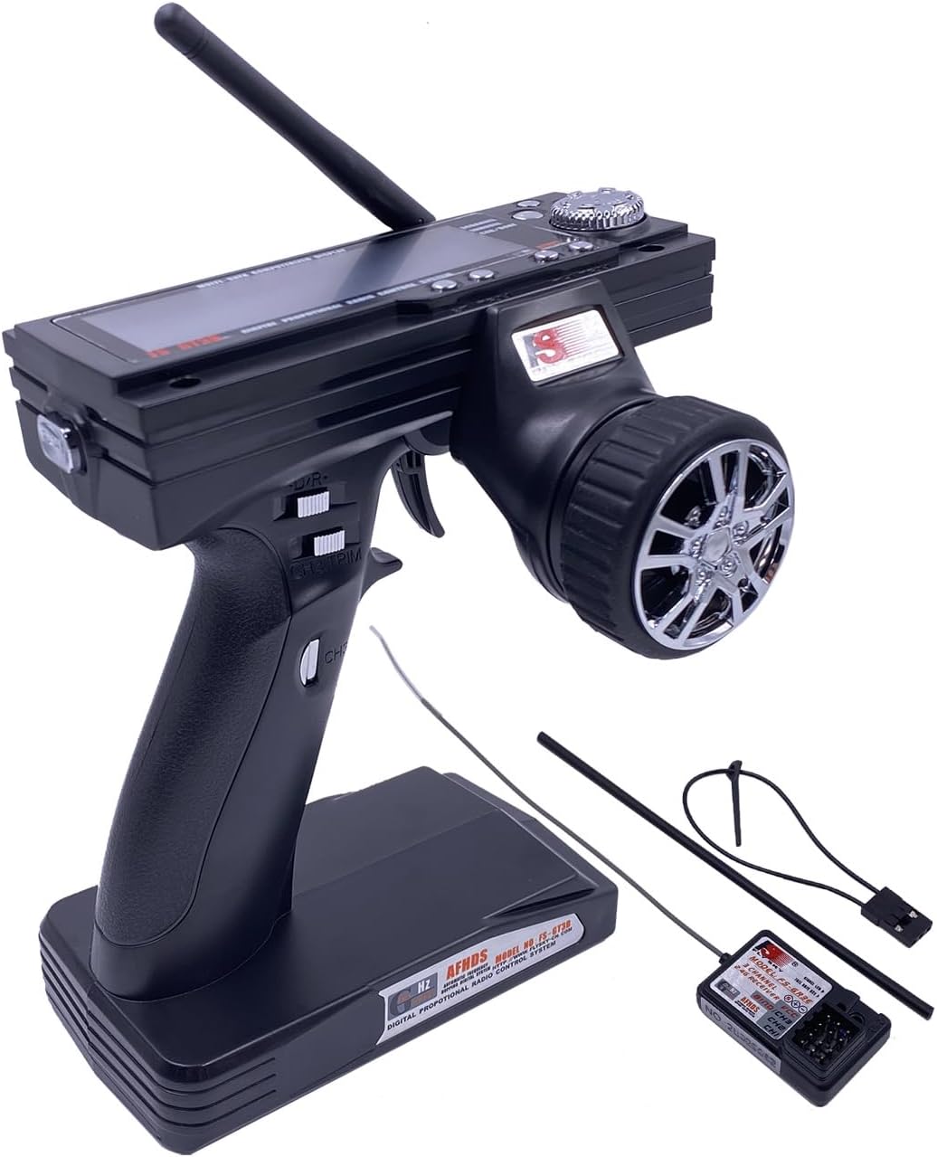 Alaohu FS-GT3B Transmisor y Receptor RC de 3 Canales y Receptor FS-...