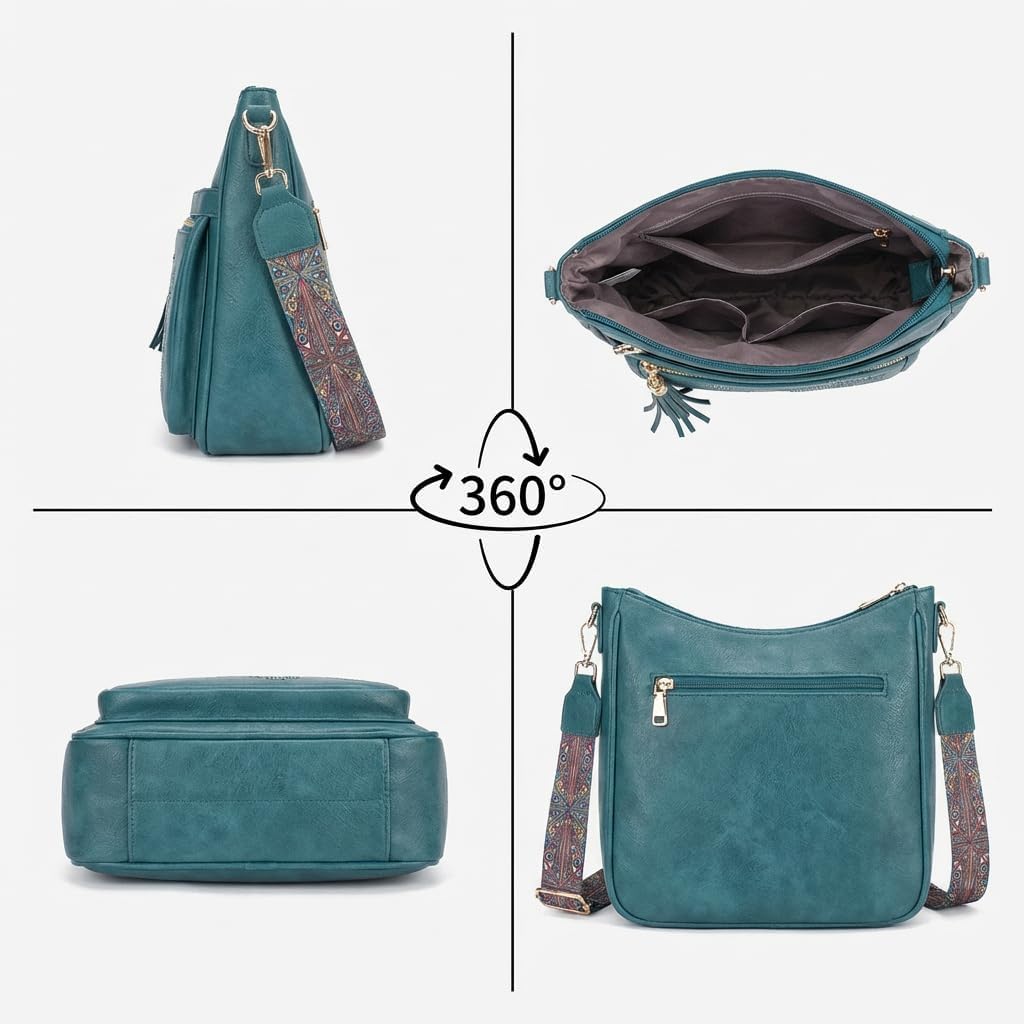 KITEVIUN - Bolsos tipo bandolera medianos para mujer, modernos, bol...