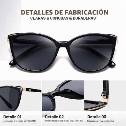 Colrea Gafas de Sol Modernas con Forma de Ojo de Gato para Mujer, E...