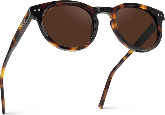 WearMe Pro Gafas de sol polarizadas redondas para mujer, protección...