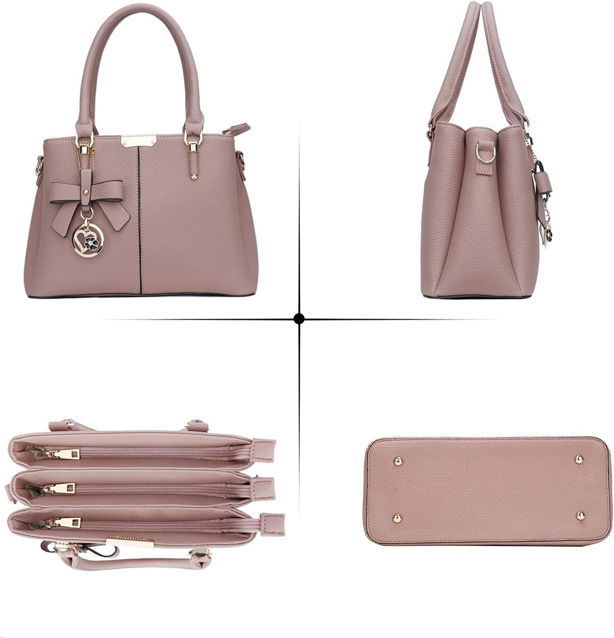 KKXIU Monederos y bolsos para mujer, Bolso tipo cartera con asa sup...