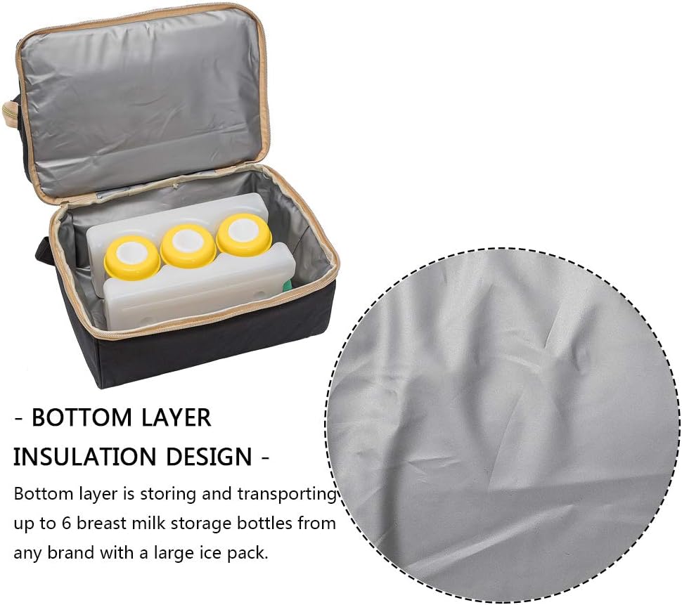 MOMIGO Mochila para extractor de leche, bolsa enfriadora y resisten...