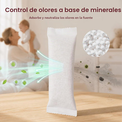 Momcozy Recambios de desodorante para cubos de pañales, 4 paquetes,...