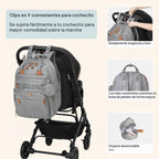 BabbleRoo Mochila para Pañales Extra Grande, Mochila de Bebé Expand...