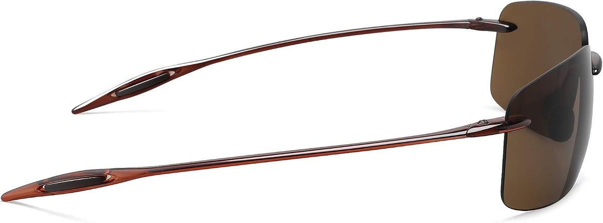 JULI Gafas de sol deportivas para hombres y mujeres, marco Tr90 sin...