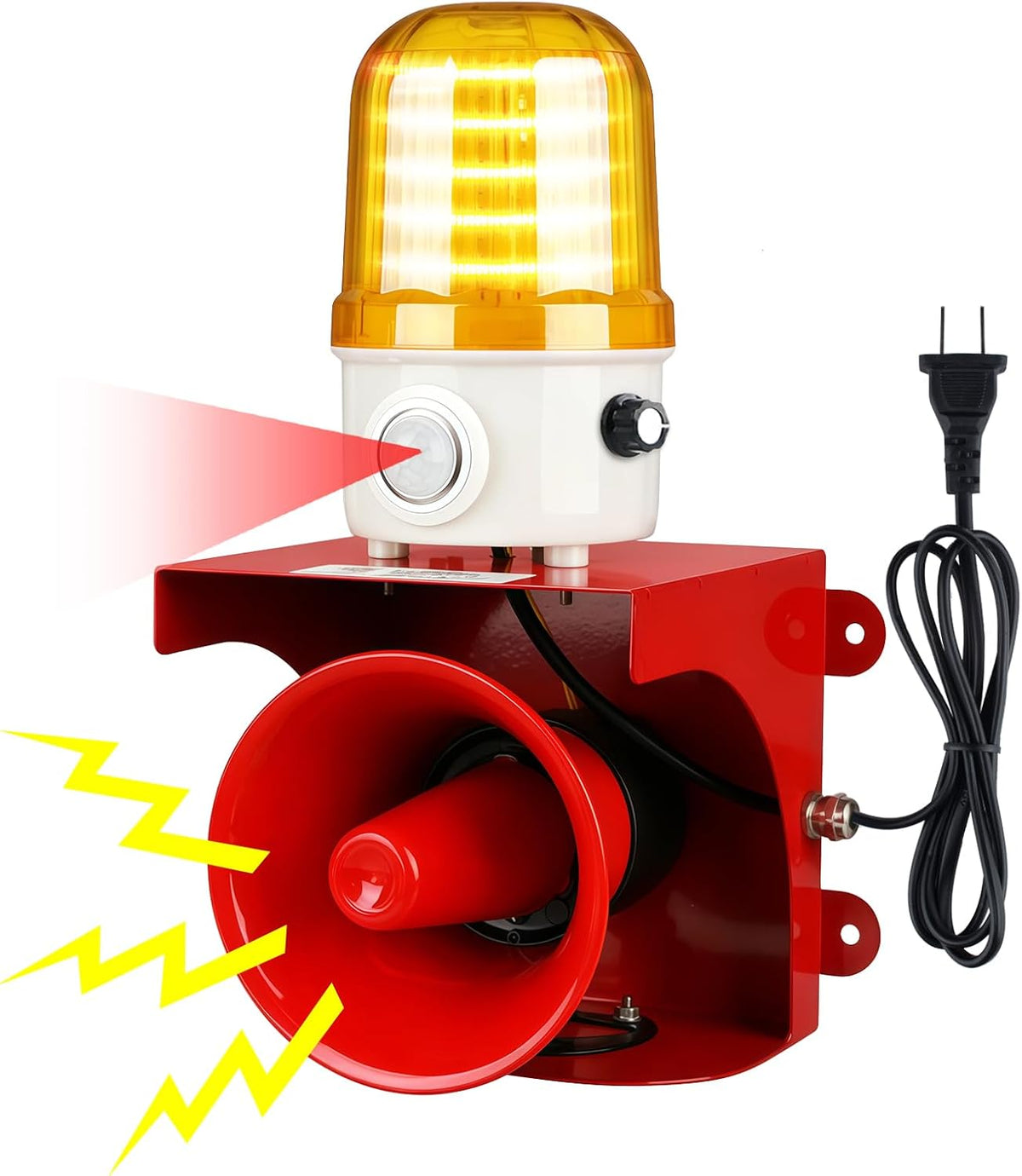 Alarma con sensor de movimiento AC110V con detección humana, sirena...
