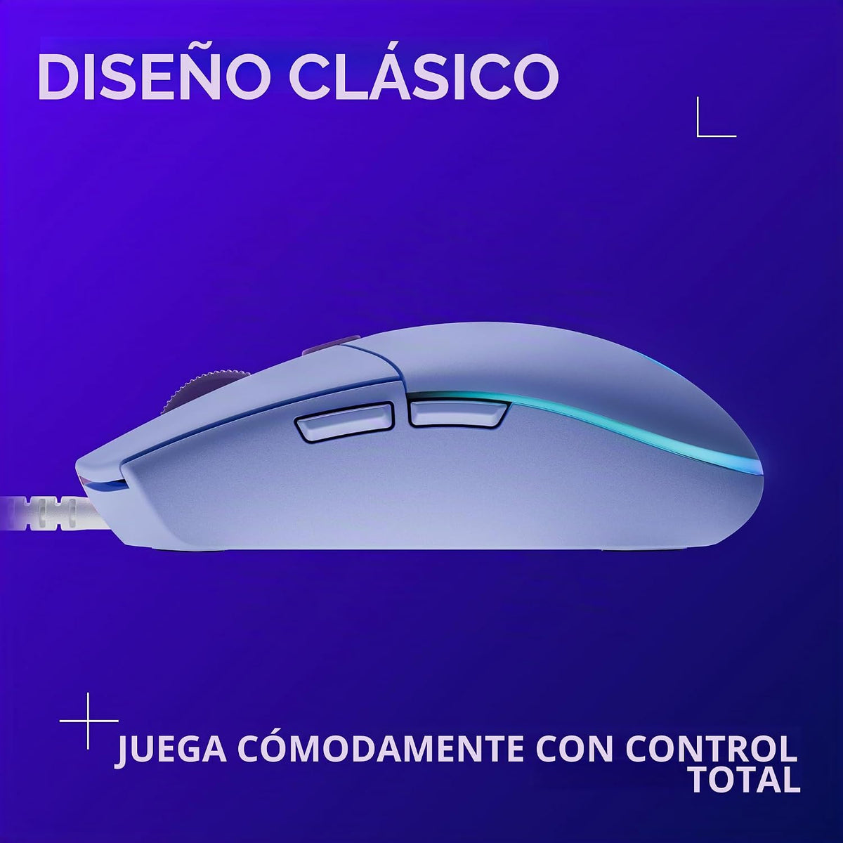 Logitech G203 Wired Gaming Mouse - Lilac | LIGHTSYNC RGB, memoria i...