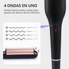 Janelove rizador de cabello 4 en 1, ondulador de cabello, rizador d...
