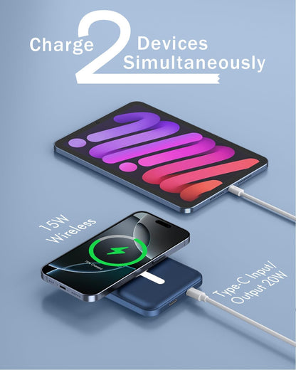 podoru para MagSafe Power Bank 5000mAh, cargador portátil magnético...