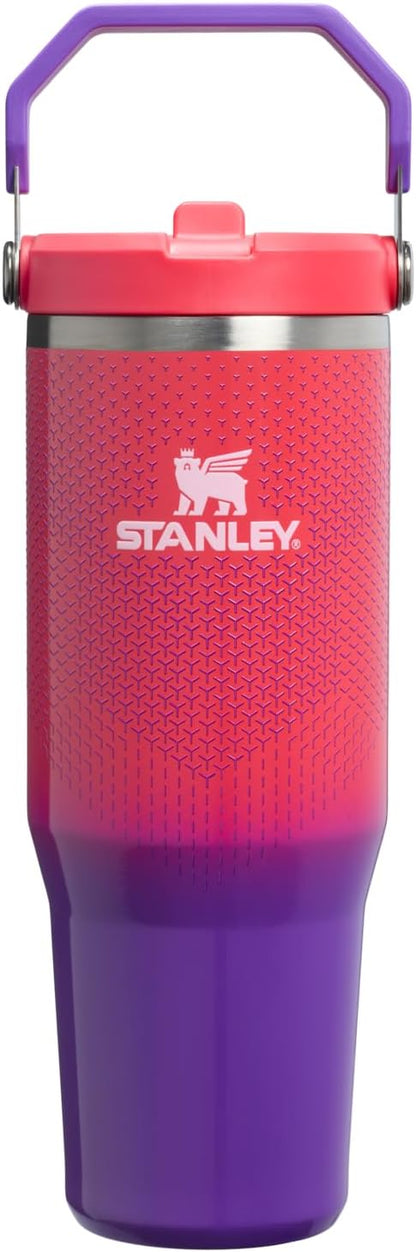 Vaso con pajita abatible STANLEY IceFlow 2.0, 30 oz, Hypergrip berm...