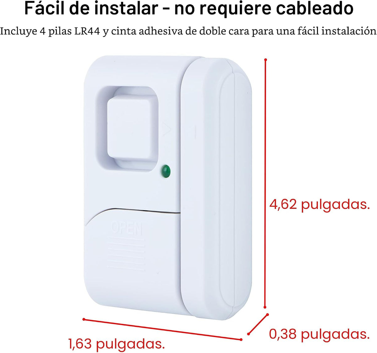 UltraPro - Alarma de seguridad personal para ventanas y puertas, 1...
