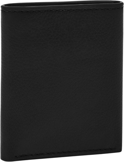 Fossil Carson - Cartera de piel triple para hombre