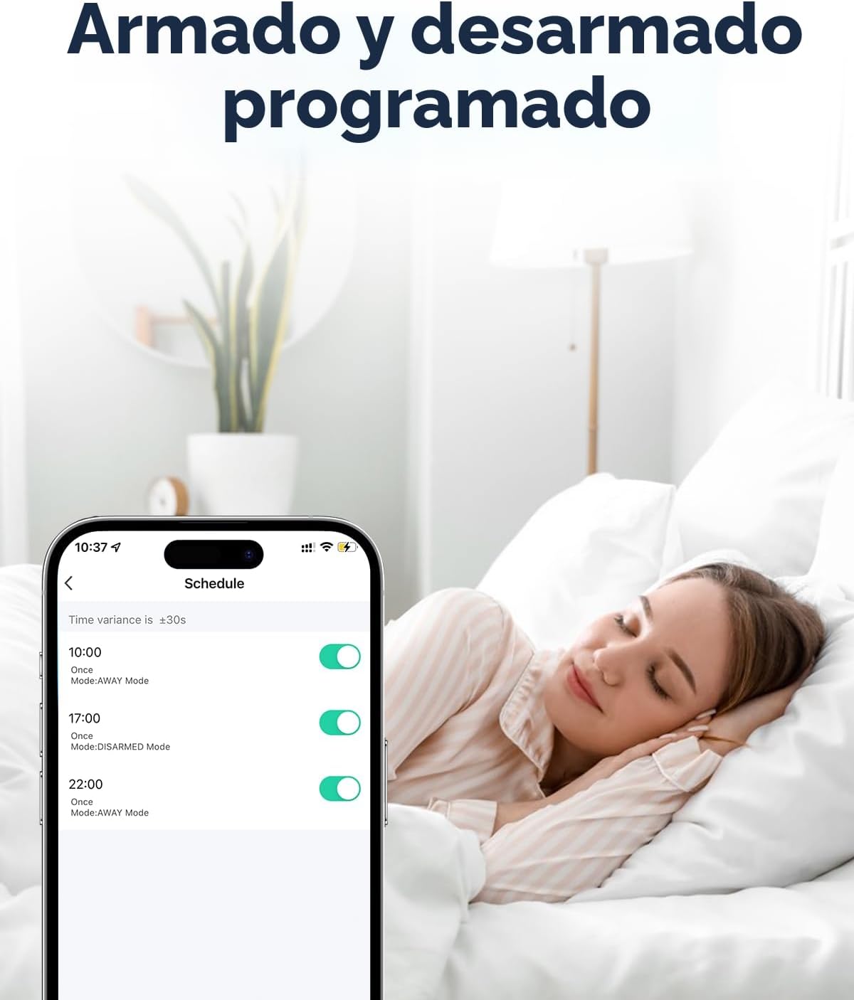 Sistema de alarma de puerta WiFi, kit de alarma inalámbrica de 8 pi...