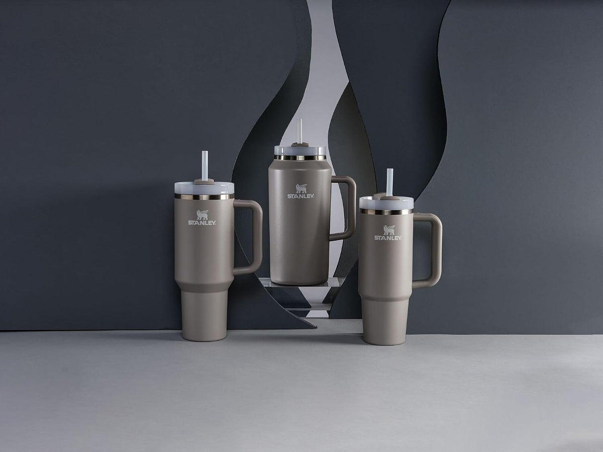 Stanley Quencher H2.0 - Vaso de acero inoxidable con asa, pajilla y...