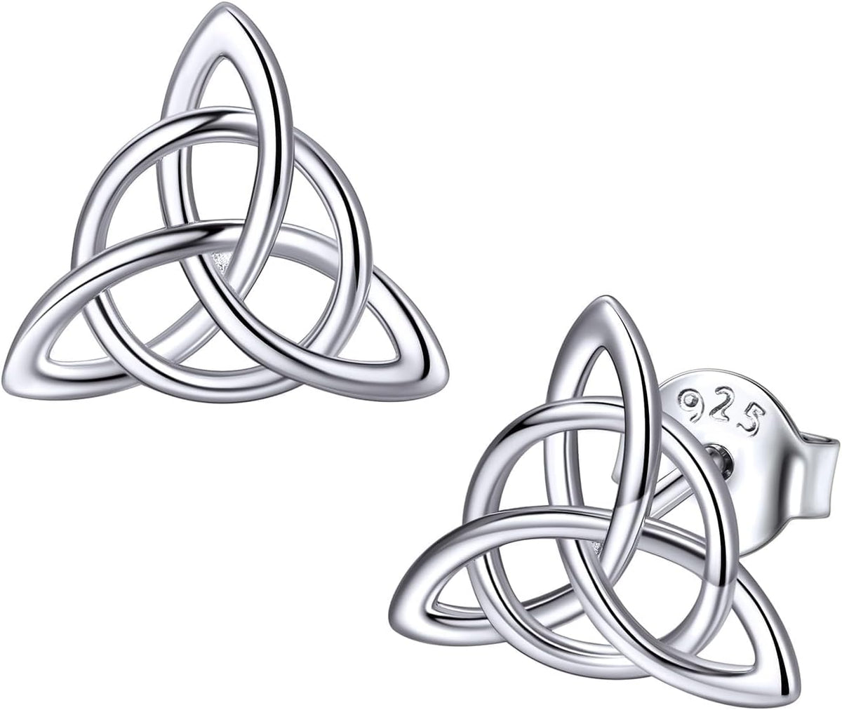 ChicSilver Pendientes celtas para mujer de plata de ley hipoalergén...