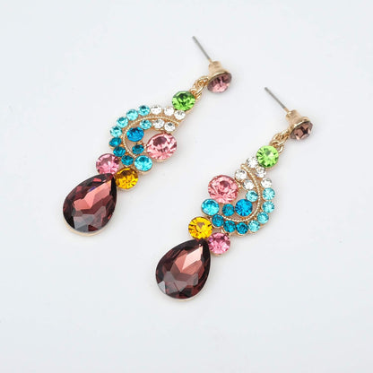 CSY Elegantes conjuntos de joyas de cristal para accesorios de vest...