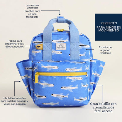 Itzy Ritzy Mochila para niños pequeños, bolsa de guardería con inte...