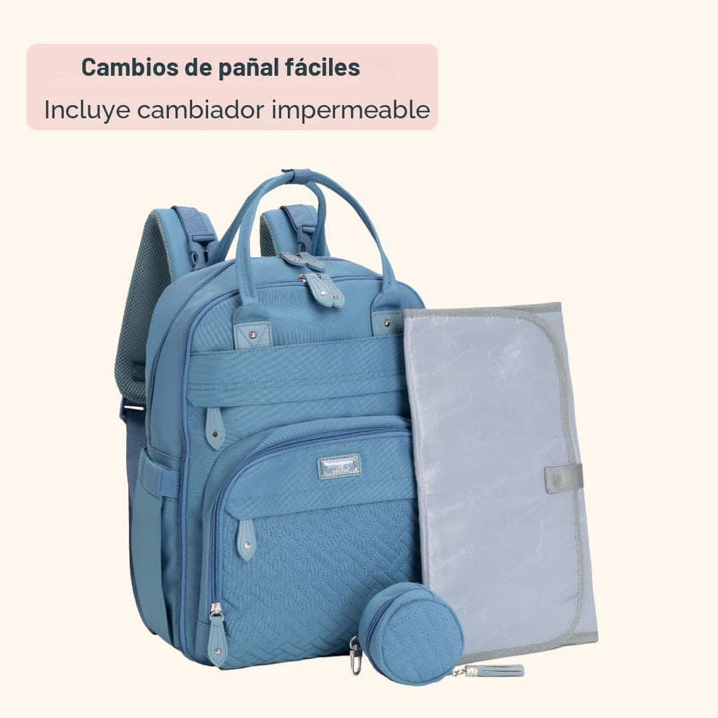 BabbleRoo Mochila para pañales \u2013 Bolsa de viaje esencial para...