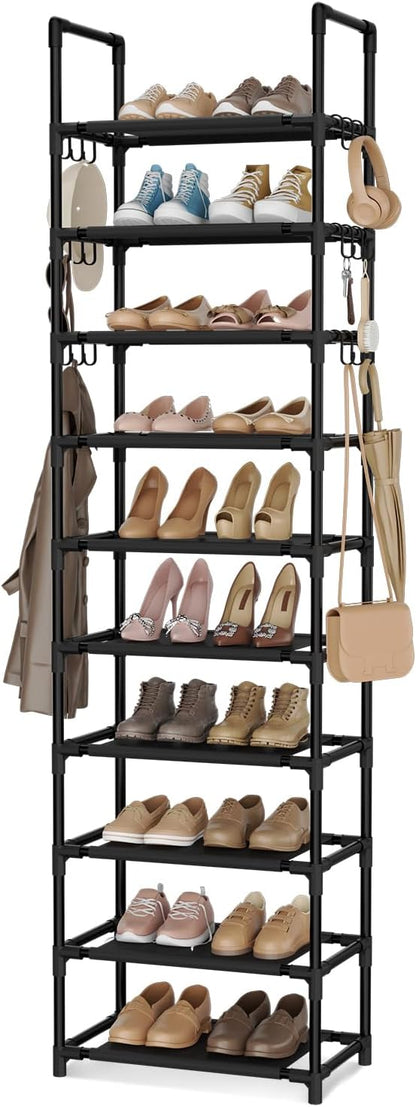 VTRIN - Estantería alta de 10 niveles para zapatos, con capacidad p...