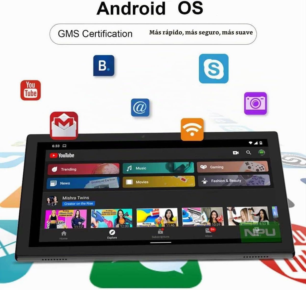 Tablet Android 15 Tablet de 10 pulgadas, DDR4 8GB RAM 32GB Tabletas...