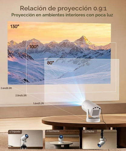 Magcubic Mini proyector con WiFi 6 y Bluetooth 5.4【Enfoque eléctric...